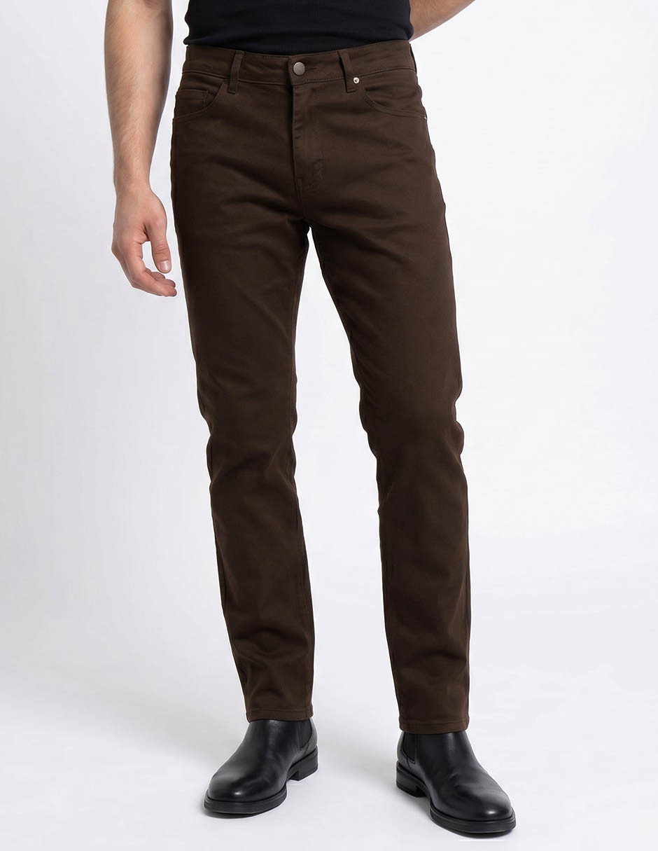 PANTALON 5 BOLSAS LISO SLIM GA
