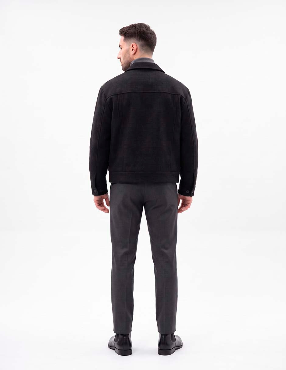 Chamarra casual con bolsillos para hombre 2