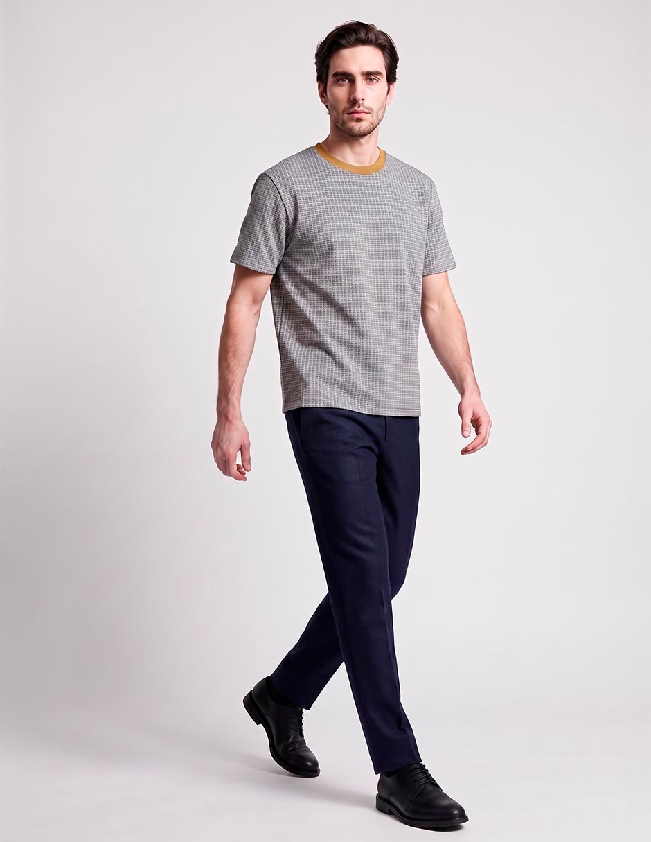 Playera cuello redondo para hombre