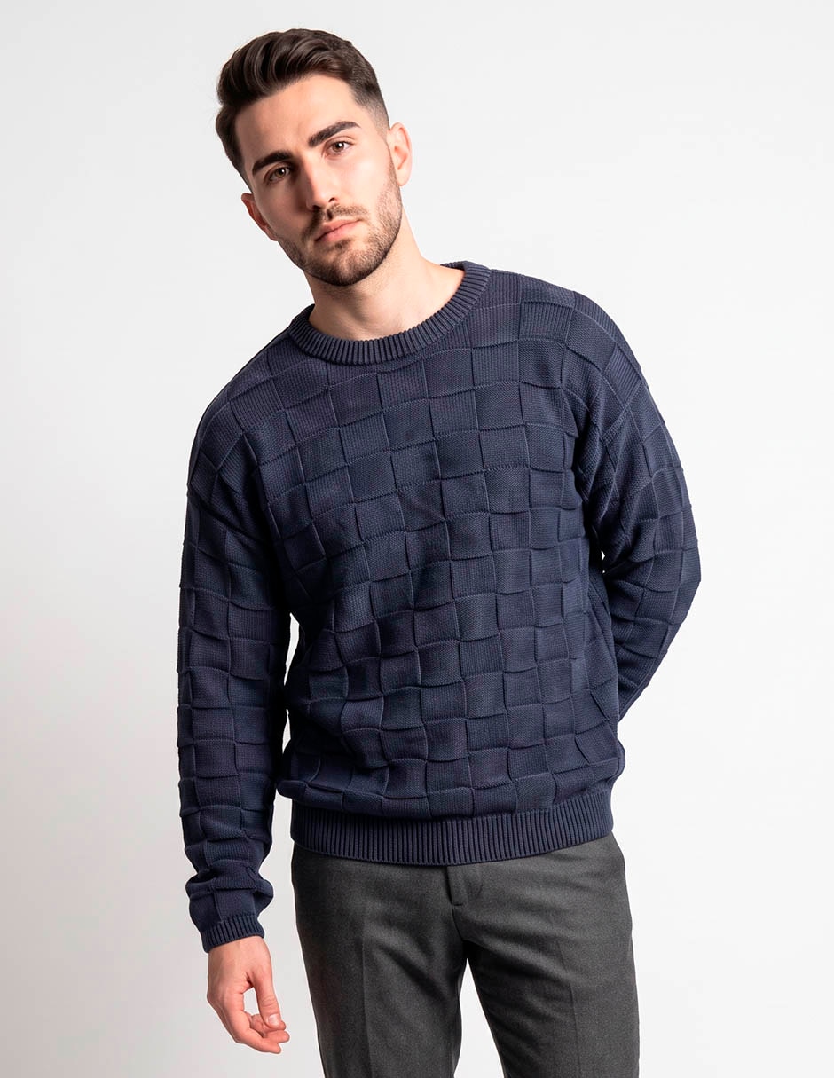 Suéter cuello redondo para hombre