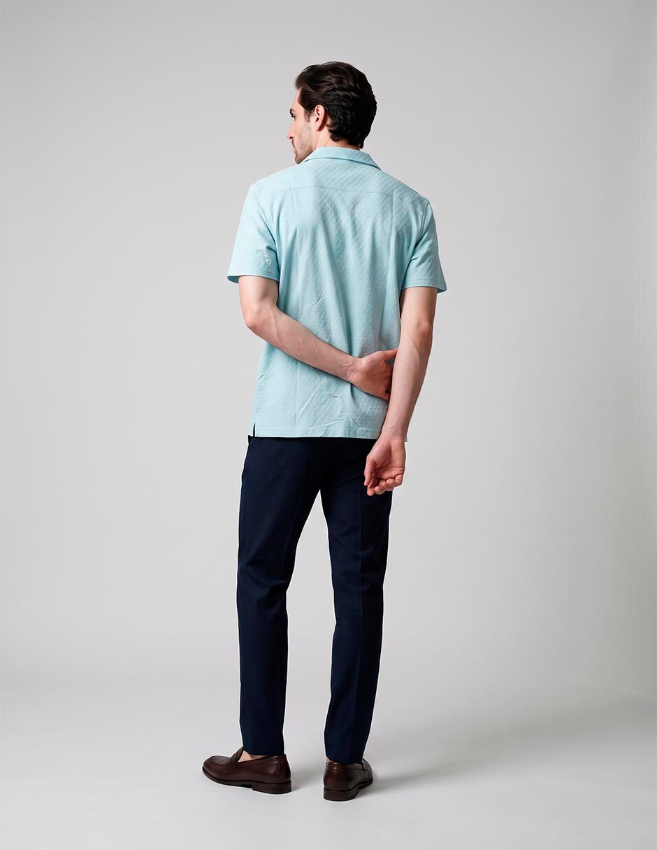 Camisa casual de algodón manga corta para hombre 2
