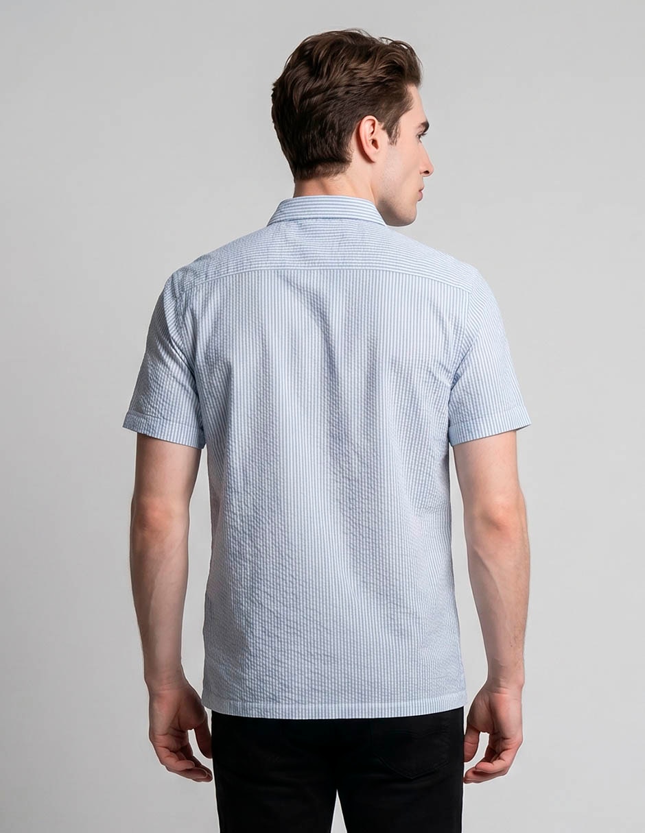 Camisa casual de algodón manga corta para hombre 2