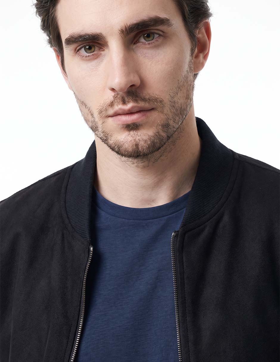 Chamarra bomber con bolsillos para hombre 4