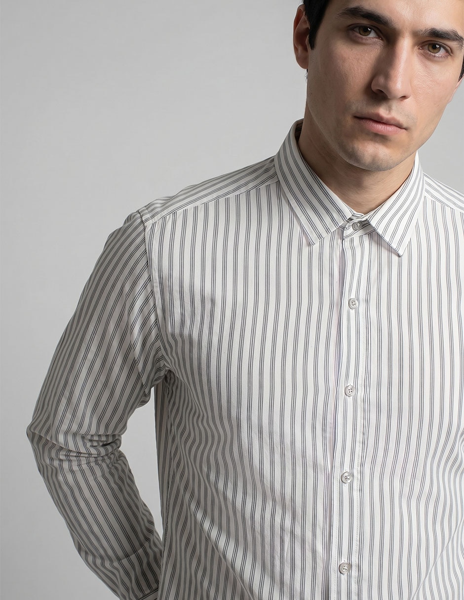 Camisa casual manga larga para hombre 3