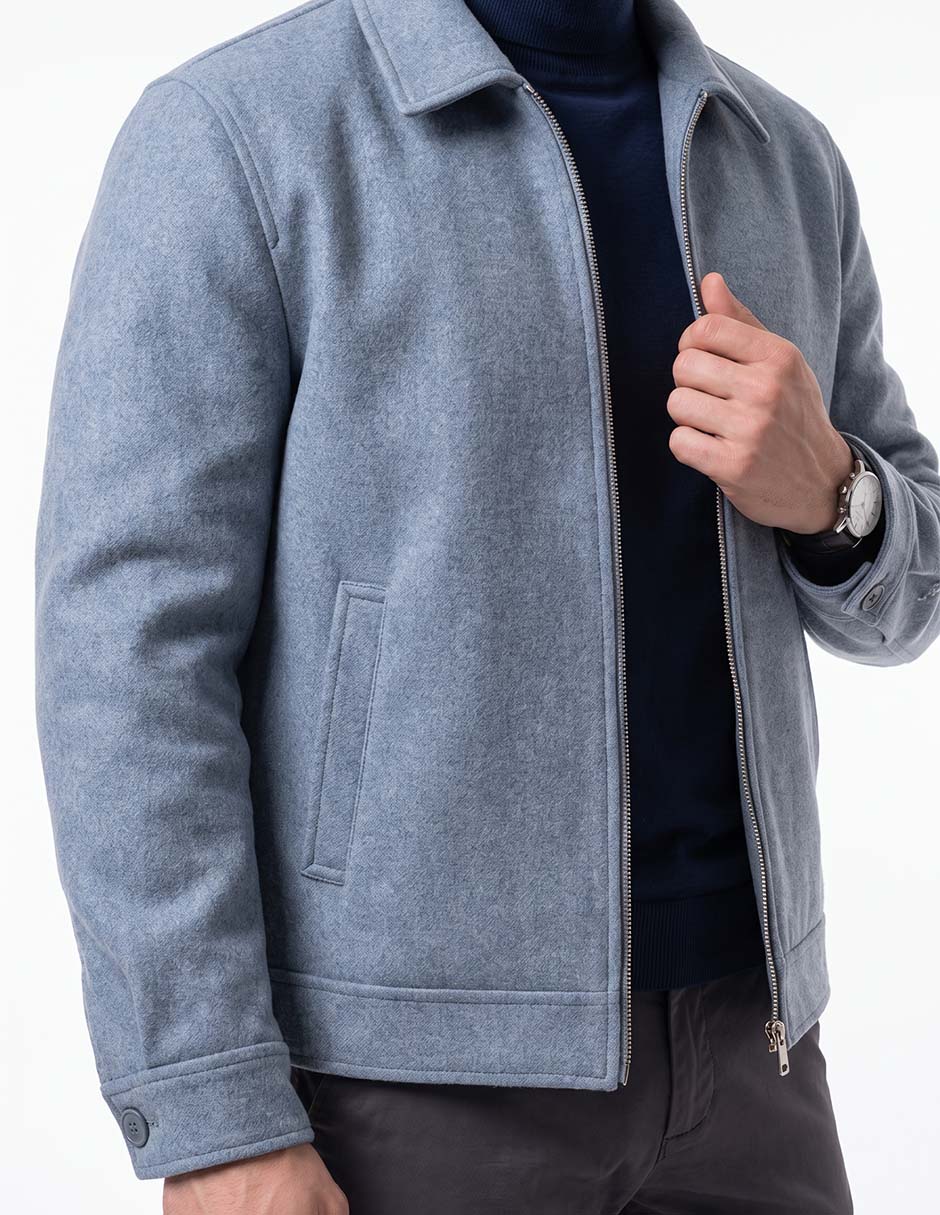Chamarra casual con bolsillos para hombre 4