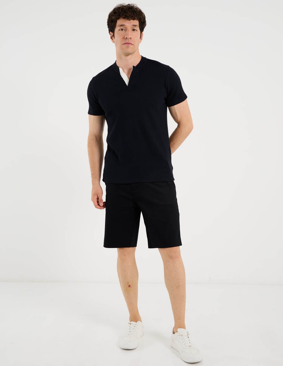 Playera cuello V para hombre 3