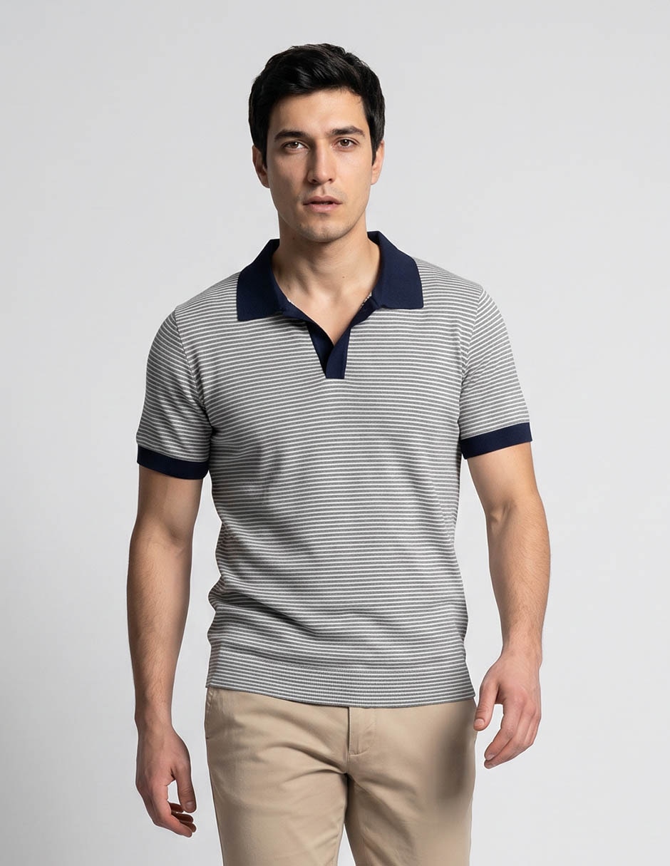 Playera tipo polo contempo para hombre