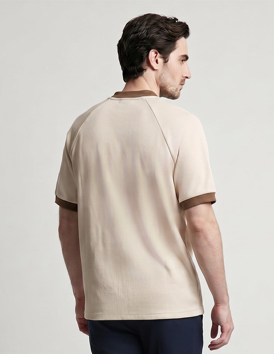 Playera cuello con cierre para hombre 2