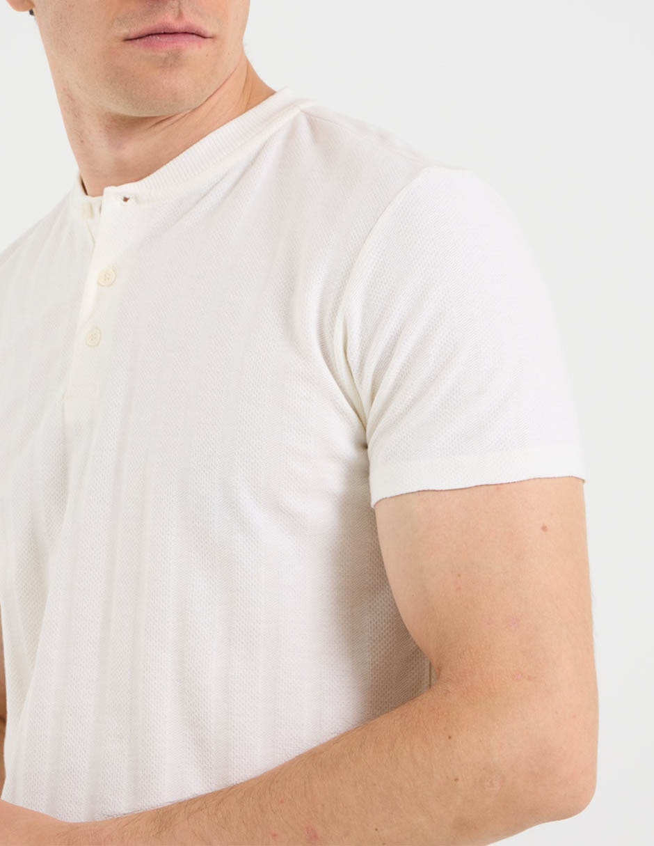 Playera cuello con botón para hombre 5