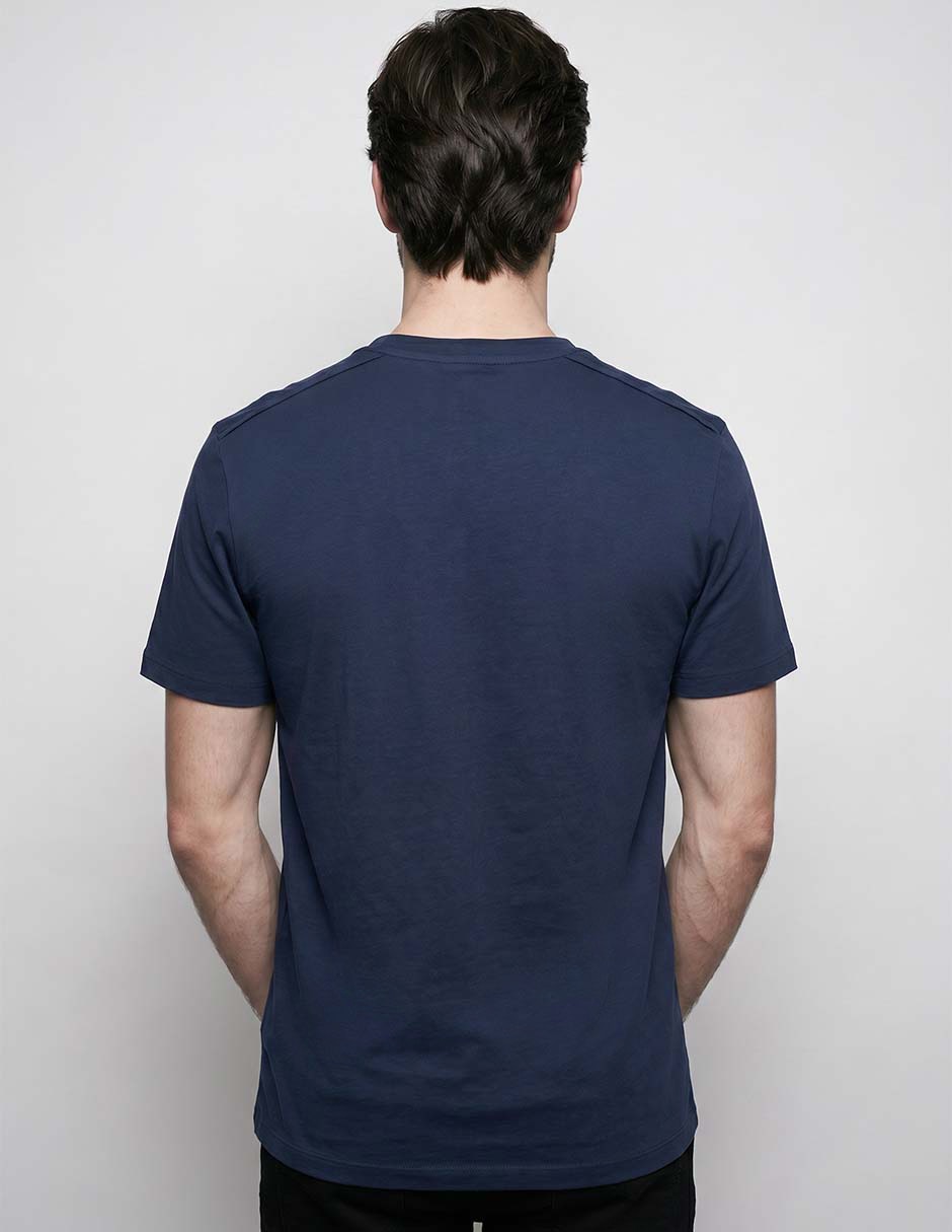 Playera cuello V manga corta para hombre 2