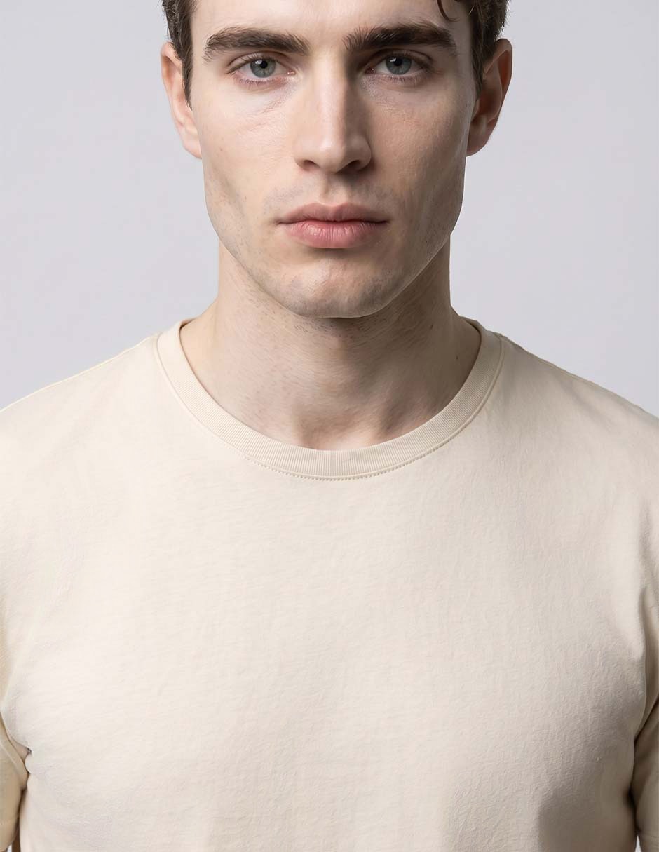 Playera contempo cuello redondo para hombre