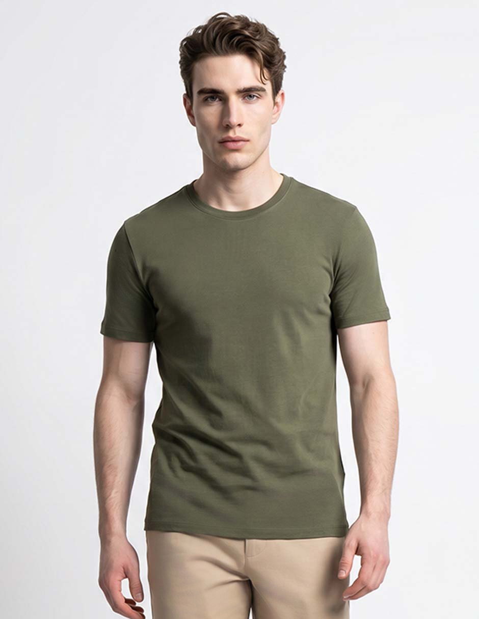 Playera cuello redondo para hombre 1