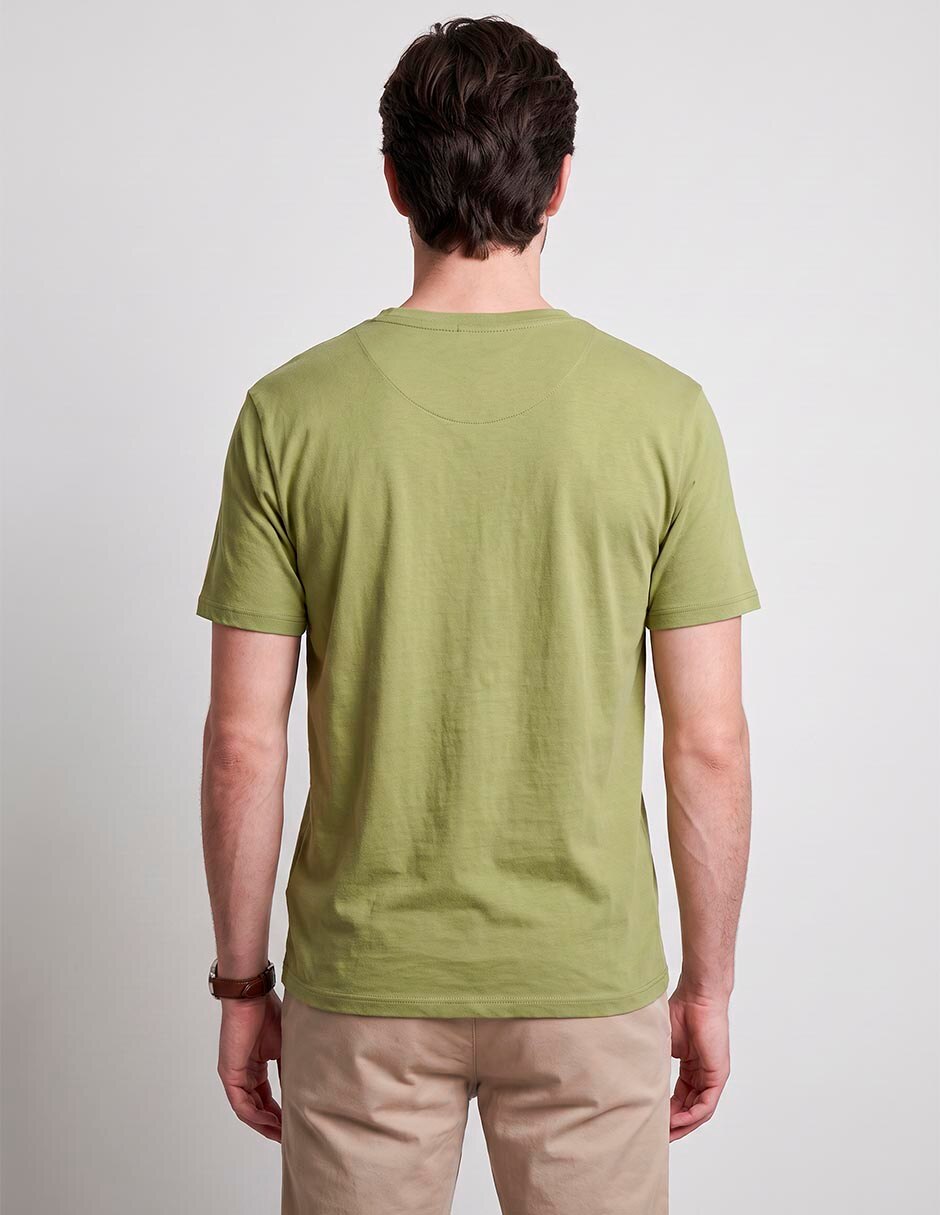 Playera cuello V para hombre 2