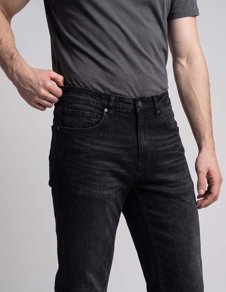 Jeans slim lavado medio para hombre 3